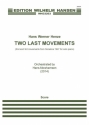 Hans Werner Henze, Two Last Movements Orchestra Score
