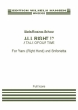 Niels Rosing-Schow, All Right!? (A Talk Of Our Time) Orchestra and Solo Piano [Right hand only] Score