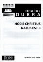 Hodie Christus natus est (II) for mixed chorus a cappella chorus score