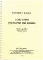 Concertino for players and singers f�r gem Chor, Klavier, E-Bass, Schlagzeug, Pauken und Streicher Taschenpartitur