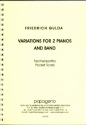 Variations for 2 pianos and band pocket score