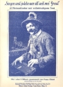 Singen und jodeln war all'weil mei' Freud f�r 1-2 Zithern (mit Text und Akkorden) Spielpartitur