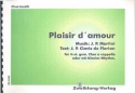 Plaisir d'amour fr gem Chor und Klavier Partitur