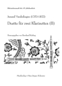 Vanderhagen, A. Duette fr 2 Klarinetten II 2 Klarinetten