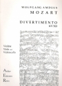 Divertimento Es-Dur KV563 für Violine, Viola und Violoncello Partitur und Stimmen