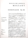 Serenade Nr. 3 fr 2 Violinen und Violoncello (Viola) Stimmen