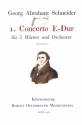 Konzert E-Dur Nr.1 fr 3 Hrner und Orchester Klavierauszug mit Solostimmen