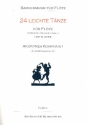 24 leichte Tnze fr Flte (Altblockflte/Oboe/Violine) und Klavier Flte