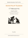 17 Menuette  Flte (Altblockflte. Oboe, Violine...) und Klavier Flte