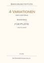 Anonym 4 Variationen ber einen Bass Flte, Klavier: Flte Stimme(n)