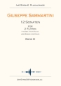 12 Sonaten Band 3 (Nr.9-12) fr 2 Flten (Violinen/Blockflten) und Bc (Klavier) Partitur, 2 Spielpartituren fr Flten und Bc-Stimme