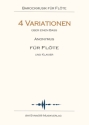 Anonym 4 Variationen ber einen Bass Flte, Klavier: Flte Stimme(n), (+ CD)