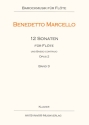 Marcello, Benedetto 12 Sonaten  Op. 2 fr Flte und B. c. Flte, Basso continuo: Basso continuo Klavierpartitur