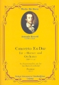Konzert Es-Dur RWVC56 fr 2 Hrner und Orchester Partitur