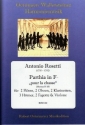 Parthia F-Dur fr 2 Flten, 2 Oboen, 2 Klarinetten, 3 Hrner, Fagott und Kontraba Partitur und Stimmen