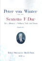 Sextett fr 2 Hrner, 2 Violinen, Viola und Violoncello Partitur und Stimmensatz