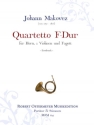 Quartett fr Horn, 2 Violinen und Fagott Horn, Violine (2), Fagott Partitur, Stimmensatz