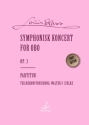 Symphonisk Koncert for Obo op.3 fr Oboe und Orchester Partitur, gebunden
