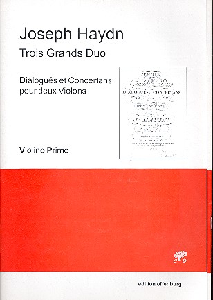 3 grands duos fr 2 Violinen Partitur und Stimmen