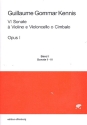 6 Sonaten op.1 Band 1 (Nr.1-3) fr Violine und Bc Partitur und Stimmen Bc (nicht ausgesetzt)