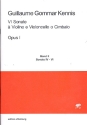 6 Sonaten op.1 Band 2 (Nr.4-6) fr Violine und Bc Partitur und Stimmen Bc (nicht ausgesetzt)