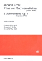 6 Konzerte op.1 Band 2 (Nr.4-6) fr Violine, Streicher und Bc Partitur