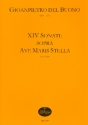 14 Sonate ber Ave maris stella fr Klavier (Cembalo, Orgel)