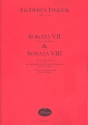 2 Sonaten aus op.2 fr 2 Altblockflten (Altblockflte/Oboe/Violine) und Bc Partitur (=Klavier) und Stimmen