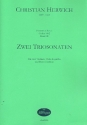 2 Triosonaten fr 2 Violinen, Viola da gamba und Bc Partitur und Stimmen (Bc nicht ausgesetzt)