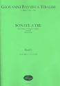 Sonata a tre Band 1 (Nr.1-6) fr 2 Violinen und Violone (Kontrabass, Orgel) Partitur und Stimmen (Bc nicht ausgesetzt)