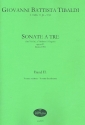 Sonata a tre Band 2 (Nr.7-12) fr 2 Violinen und Violone (Kontrabass, Orgel) Partitur und Stimmen (Bc nicht ausgesetzt)