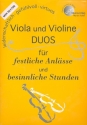 Duos fr festliche Anlsse und besinnliche Stunden fr Violine und Viola 2 Spielpartituren