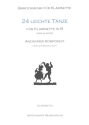24 leichte Tnze  fr Klarinette und Klavier