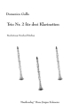 Trio Nr. 2  fr 3 Klarinetten Partitur und Stimmen