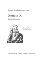 Mattheson, J. Sonata X f. 3 Klarinetten 3 Klarinetten