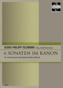 6 Sonaten im Kanon (in C) fr 2 Posaunen (Euphonien)