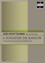 6 Sonaten im Kanon fr 2 Tenorhrner oder Posaunen in B (Violinschlssel)