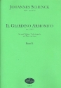 Il giardino armonico op.3 Band 1 (Nr.1-4) fr 2 Violinen, Viola da gamba und Bc Partitur und Stimmen (Bc nicht ausgesetzt)