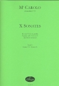 10 Sonaten Band 2 (Nr.6-10) fr 2 Viole da gamba (Fagotte/Violoncelli) und Bc Partitur und Stimmen (Bc nicht ausgesetzt)