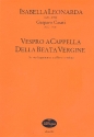 Vespro a cappella della beata vergine op.8 fr 4 Stimmen (SATB) und Bc Partitur