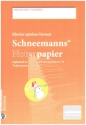 Schneemann Notenpapier 0.3 - Orange  Notenheft