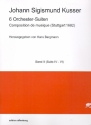 6 Orchester-Suiten Band 2 (Nr.4-6) fr Streicher (Cembalo ad lib) Partitur