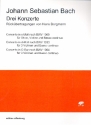 Konzerte BWV1060, BWV1063 und BWV1064 fr Soloinstrumente und Bc Partitur