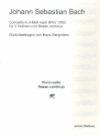 Konzert d-Moll nach BWV1063 fr 3 Violinen und Bc Stimmen