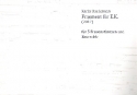 Fragment fr E. K. fr 5 Frauenstimmen und Ensemble Partitur Din A3