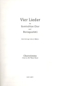 4 Lieder fr gem Chor und 4 Hrner Chorpartitur