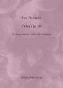 Orfeo op.20 fr Mezzosopran, Violine, Violoncello und Gitarre Partitur und Stimmen
