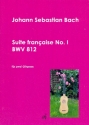 Franzsische Suite Nr.1 BWV812 fr 2 Gitarren Spielpartitur