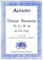 Danze Rumene no.3-4 for 2 harps score