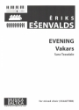 Evening (Vakars) for mixed choir (SSAATTBB) a cappella score (en)
